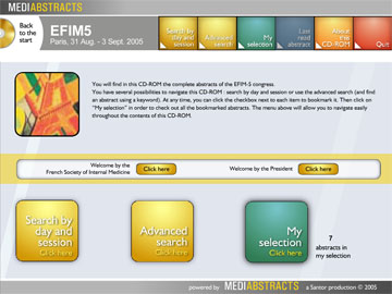 CD-ROM des abstracts du congr�s EFIM-5